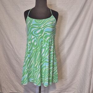 Lilly Pulitzer Green and Blue Swirl Dress
